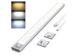 Brandson Led Unterschrankleuchte Mit Bewegungsmelder, Akku, 3 Lichtfarben Warmweiß Neutralweiß Kaltweiß, Dimmbar, Smd Led, Unterbau Und Nachtlicht, Inklusive Wandhalterung