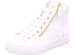 Paul Green Scarpe Da Ginnastica Alte/Scarpe Stringate In Pelle Liscia Bianca Misura: 38,5