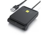 CSL Speicherkartenleser USB SmartCard Reader / Chipkartenleser, Dual mode: NFC & Kartenslot, Cardreader, Kartenlesegerät, kompatibel mit Mac OS X & Windows 7-11