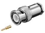 Goobay Bnc Stecker Mit Schraubanschluss FüR Rg 58/U Kabel Mit Goldpin (Bulk)