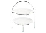 Etagere A 2 Livelli Per Piatto Da Dessert Diametro 21 Cm Altezza 28 Cm
