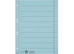 Divisori Leitz A4 Cartoncino Manila Extra Largo 230 G/M² Azzurro 100 Divisori