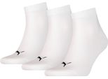 Puma Quarter Plain (3 Paia) Bianco 35-38