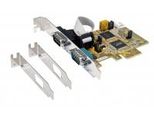 Exsys EX-44062 - Pcie - Seriale - Basso Profilo - RS-232 - Nero - Acciaio Inox - Pc