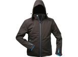 Giacca Invernale Softshell Uranos Taglia Xxxl Nero/Blu Elysee