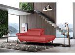 Ottomane Egoitaliano "Anais, Erstklassiges Designsofa, Breite 179 Cm, FußFarbe Schattengrau", Rot, Sofas, B/H/T: 179Cm X 74Cm X 106Cm, Leder Nuvole, Ottomane Rechts, Armlehne Links, Leder -Artikel Bull – Kat. B: Der Artikel Bull Ist Ein Geschliffenes, Pigmentiertes Und Behandeltes Rindsleder Mit Einer Dicke Von 1, 3-1, 5 Mm. Dieses Leder Zeigt Eine Ziemlich Weiche Hand Mit Einem Halb Undurchsichti