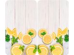 Set Di 2 Piastre Di Copertura Per Piano Cottura Universal Lemon