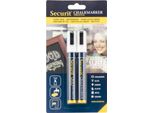 Securit BL-SMA510-WT Marcatore A Gesso Securit Original Medium, Set Da 2