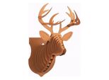 Trofeo Da Parete In Cartone A Forma Di Renna - Xl 39 X 24,5 X 18 Cm