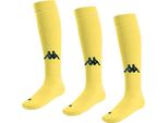 Kappa Penao Calze Corte 3 Paia Giallo Eu 43-46 Uomo Giallo Eu 43-46