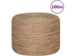 Vidaxl Corda Di Iuta 100 M Di Lunghezza Spessore 4 Mm