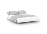Vidaxl Struttura Letto Bianca Lucida 160X200 Cm In Materiale Ligneo