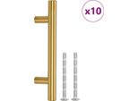 Vidaxl Maniglie Per Mobili 10 Pezzi. Acciaio Inox Dorato 64 Mm