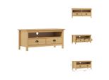 Vidaxl Mobile Tv Hill Marrone Miele 110X40X47 Cm In Legno Di Pino Massiccio - Mobili Tv