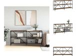 Vidaxl Consolle Rovere Fumé 160X30X75 Cm Materiale A Base Di Legno E Ferro - Tavolini