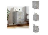 Vidaxl Comodino Grigio Cemento 40X40X66 Cm Materiale Legno - Comodini
