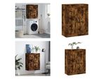 Vidaxl Armadio A Muro In Rovere Fumé 69,5X34X90 Cm Materiale A Base Di Legno - Armadio A Muro - Armadio A Muro - Armadio - Armadio A Muro