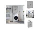 Vidaxl Armadio A Muro Grigio Cemento 69,5X34X90 Cm Materiale Legno - Credenze