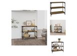 Vidaxl Libreria Rovere Affumicato 80X33X70,5 Cm Materiale A Base Di Legno E Acciaio - Librerie E Scaffali