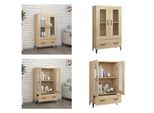 Vidaxl Credenza Sonoma Quercia 70X31X115 Cm Materiale A Base Di Legno - Credenza - Credenze - Credenza - Armadio