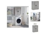 Vidaxl Armadio A Muro Grigio Sonoma 69,5X34X90 Cm Materiale Legno - Credenze