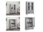 Vidaxl Credenza Grigio Sonoma 70X31X115 Cm Materiale A Base Di Legno - Credenza - Credenza - Madia - Armadio