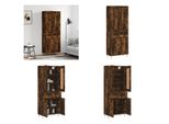 Vidaxl Credenza In Rovere Affumicato 69,5X34X180 Cm Materiale A Base Di Legno - Credenza - Credenze - Madia - Armadio