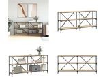 Vidaxl Tavolo Consolle In Rovere Sonoma 160X30X75 Cm In Legno E Ferro - Tavolo Consolle - Tavoli Consolle - Tavolo - Tavolo Da Corridoio