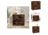Vidaxl Credenza Rovere Fumé 70X35,5X67,5 Cm Materiale Legno - Credenze