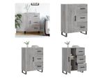 Vidaxl Credenza Grigio Sonoma 69,5X34X90 Cm Materiale A Base Di Legno - Credenza - Credenze - Armadio - Credenza