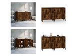 Vidaxl Credenze 2 Pz. Rovere Affumicato 60X35X70 Cm - Credenza - Credenza - Armadio - Armadio Portaoggetti