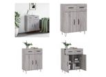 Vidaxl Credenza Grigio Sonoma 69,5X34X90 Cm Materiale A Base Di Legno - Credenza - Credenze - Armadio - Armadio Portaoggetti