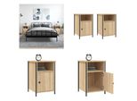 Vidaxl Comodini 2 Pezzi Rovere Sonoma 40X42X60 Cm Materiale A Base Di Legno - Comodino - Comodini - Console Da Letto - Cassettiera Da Letto