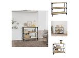 Vidaxl Libreria Rovere Sonoma 80X33X70,5 Cm Materiale A Base Di Legno E Acciaio - Librerie E Librerie