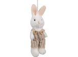 Clayre & Eef Ciondolo Pasquale Coniglio 14 Cm Bianco Sintetico