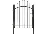 Vidaxl Cancello Da Giardino In Acciaio 1X1,5 M Nero