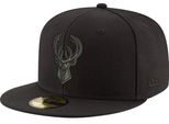 Cappello New Era 59Fifty - Nba Nero Milwaukee Bucks - 7 3/8