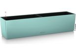 Fioriera Lechuza Balconera Colore 80 Verde Pastello | Cassetta Da Balcone Con Sistema Di Irrigazione, 2 Inserti Per Piante | Superficie Opaca | 79 X 19 X 19 Cm| 15705