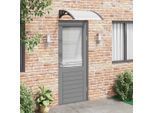 Vidaxl Tettoia Per Porta Nera E Trasparente 200X75 Cm Pc