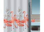 Tenda Da Doccia Antimuffa Spirella - Antibatterica, Lavabile, Impermeabile, Poliestere, "Flamingo"" 180X180Cm"