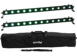Eurolite Set 2X Led BAR-12 Qcl Rgb+Uv Leiste + Soft-Bag (20000663)