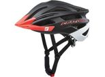 Cratoni Casco Da Bici Agravic , Nero Rosso Bianco - Opaco, S/M