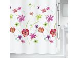 Tenda Da Doccia Antimuffa Spirella - Antibatterica, Lavabile, Impermeabile, In Poliestere, "Meadow"" 180X200Cm Fiori Bianchi"