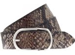 Vanzetti Pelle Cintura Animal Scouting 30Mm Belt W80 Dark Brown / Multi Marrone Multicolore