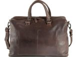 Harold's Pelle Borsa Da Ufficio Laptop Bag Con Scomparto Per Laptop Caugio Businessbag Brown Marrone Scuro