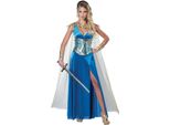 Costume Da Guerriero Medievale Blu-Oro - L (42/44)