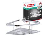 Tesa Aluxx Mensola Angolare Per Doccia, Alluminio, Cromata, Antiruggine, Incl. Soluzione Adesiva, Base Profonda