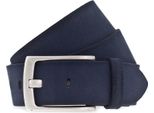 Vanzetti Pelle Cintura 40Mm Leather Belt W80 Navy Blu