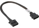 Akasa Ak-Cbpw02-30 Prolunga Molex A 4 Pin Con Manicotto Nero Da 30 Cm
