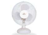 Dcg Eltronic VE9025 Ventilatore Da Tavolo Bianco 25 Cm Con 2 Velocità